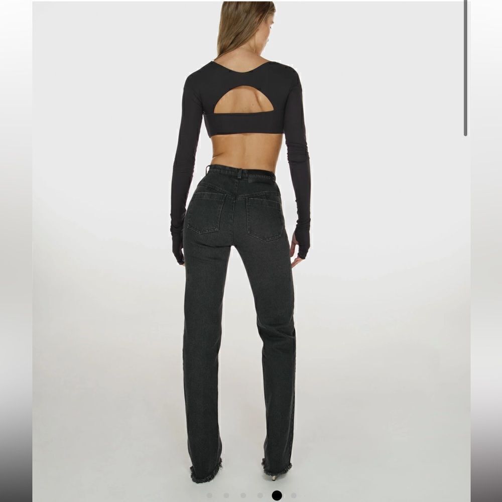 NEW CULTNAKED Denim Killa Trousers Noir Black Size XL - Picture 2 of 13